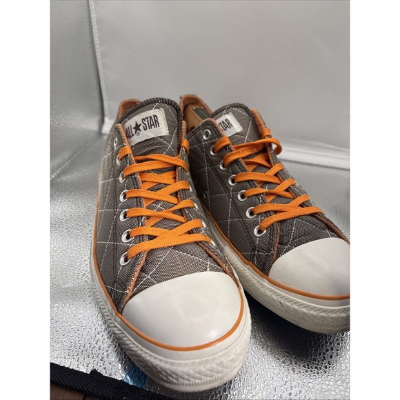Vintage Converse All Stars Mens Quilted Canvas Greyish Sneakers Sz 11 Excellent - Picture 7 of 9